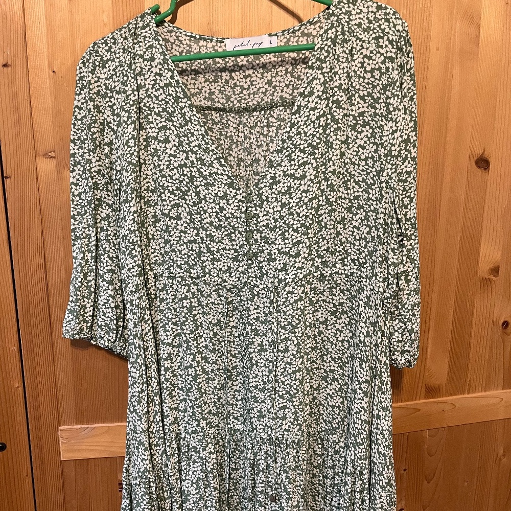 P&P Green Floral Dress